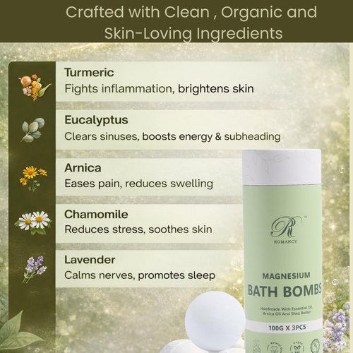 Magnesium Bath Bombs Gift Set – XL Epsom Salt Bath Bombs for Muscle Recovery, Stress Relief & Post-Workout Relaxation with Lavender & Arnica Spa Gift for Women & Men for Sore Muscles