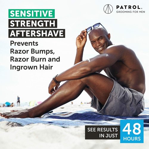 Bump Patrol Sensitive Strength Aftershave Treatment Serum – Razor Bump Stopper and Ingrown Hair Treatment for Men and Women, Alcohol Free Ingrown Hair Serum for Sensitive Skin 2 oz (Pack of 2)