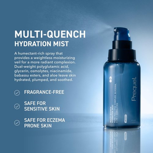 Prequel Skin Multi-Quench Hydration Mist - Moisturizing Face Spray with Niacinamide & Aloe for Smoother Skin