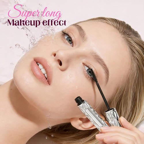 Skiennix Eyelash Primer - Tubular Waterproof Volumizing Mascara with Metal Wand | Black, 2026 Edition