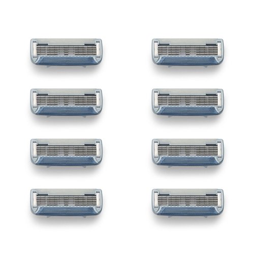 Bulldog Mens Skincare and Grooming Original Razor Blades Refills for Men, 8 Count