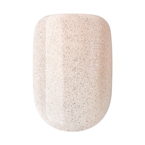KISS colorFX by imPRESS Press On Nails, 'Rebel', Solid White, Short Squoval, IMPROVED adhesive, Up to 10-Day Hold, Nail Kit Includes 30 Fake Nails, Prep Pad, Manicure Stick, Mini Nail File