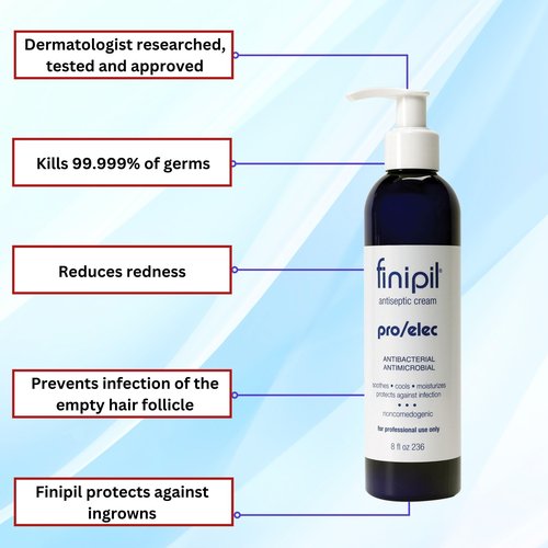 Nufree Finipil Pro Elec Antiseptic Cream, 8 Ounce