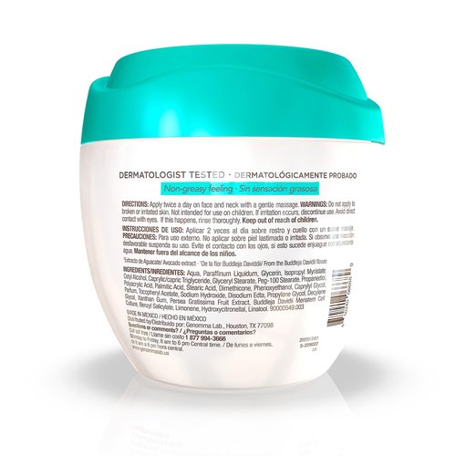 TEATRICAL Face Moisturizer with Avocado & Stem Cells, Moisturizing Face Cream for Women, Hydrating Day Facial Moisturizer, Stem Cell Cream, Skin Care for Face, 7 Oz