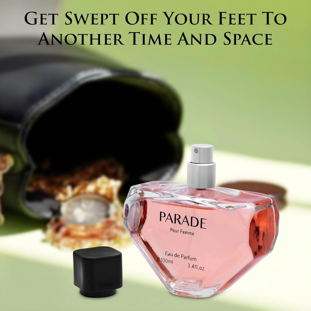 URBAN COLLECTION Women's Eau De Parfum - Vegan & Cruelty-Free Amber Floral Scent - 100ml Elegant Bottle