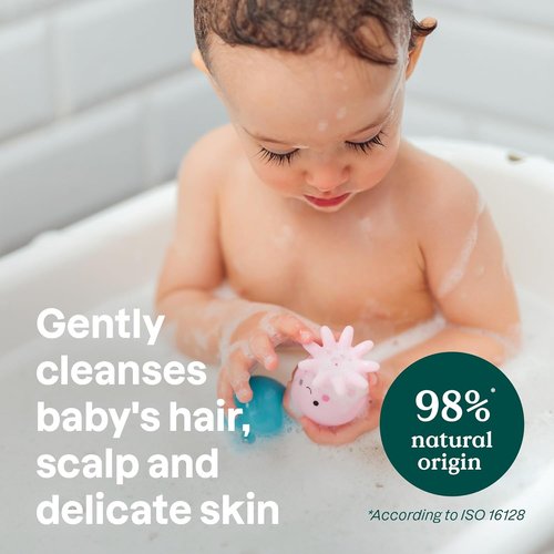 ATTITUDE 2-in-1 Hair and Body Foaming Baby Wash - EWG Verified, Vegan & Unscented, 10 Fl Oz