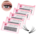 Bodermincer 20D 0.07mm Thickness 8-22mm To Choose Grafting False Eyelashes False Eyelashes Individual Natural Long Mink Fake Eyelashes Extension Handmade Bulk Wholesale (5 Packs-22mm)
