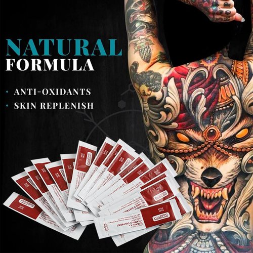 Narkysus Tattoo Scar Repair Gel Cream - 50 Pack Professional Aftercare Vitamins A&D Ointment for Tattoo Healing Removal Portable Skin Protection for Tattoo Artists and Studios