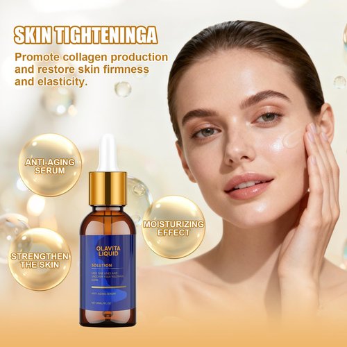 Olavita Liquid, Olavita Liquid Solution Anti Aging Serum, Vitamin C & E Serum,Olavita serum for wrinkles, Diminishes Fine Lines & Wrinkles For A Youthful Glow (2pcs)