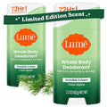 Lume Whole Body Deodorant - Invisible Cream Stick for 72-Hour Odor Control - Aluminum & Baking Soda Free - 2.2 Ounce (Pack of 2) | Fresh Alpine