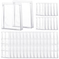 Xuniea 100 Pcs Mini Clear Makeup Bag PVC Small Travel Toiletry Organizer Pouches Bulk Waterproof Transparent Plastic Cosmetic Bag with Zipper for Women Men Travel(5.1'')