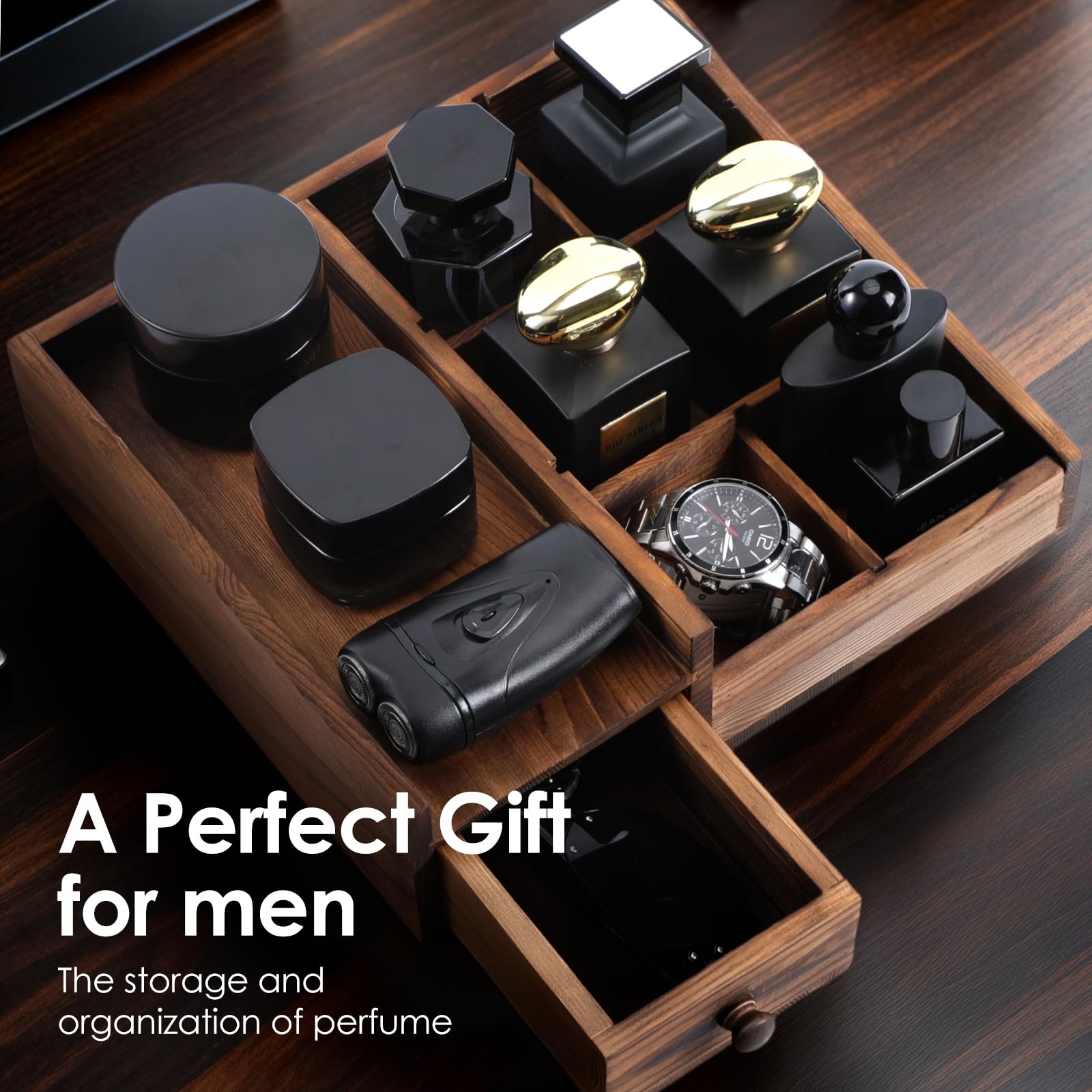 YIOJOYD Cologne Organizer For Men,Perfume Organizer,Bathroom Organizers,Bathroom Counter,Perfume Stand,Cologne Stand,Cologne Tray,Dresser Top Organizers,Mens Room Decor,Gifts for Men