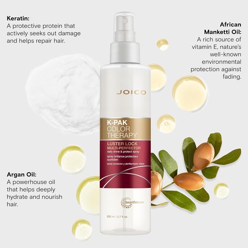 Joico K-PAK Color Therapy Luster Lock Spray - Daily Shine & Protection for Color-Treated Hair | Instantly Detangles & Controls Frizz