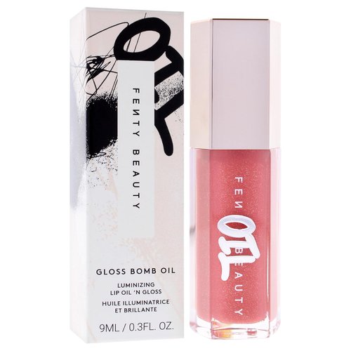 Fenty Beauty Gloss Bomb Luminizing Lip Oil - 01 Fussy | Hydrating Lip Gloss - 0.3 oz