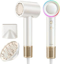 Skiennix High-Speed Hair Dryer - 160,000 RPM Brushless Motor for Ultra-Fast Drying | Low Noise & Ionic Technology, White