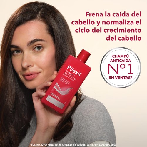 PILEXIL LACER Champ Anticada | 900 ml Anti-Hair Loss Shampoo for Thicker, Healthier Hair
