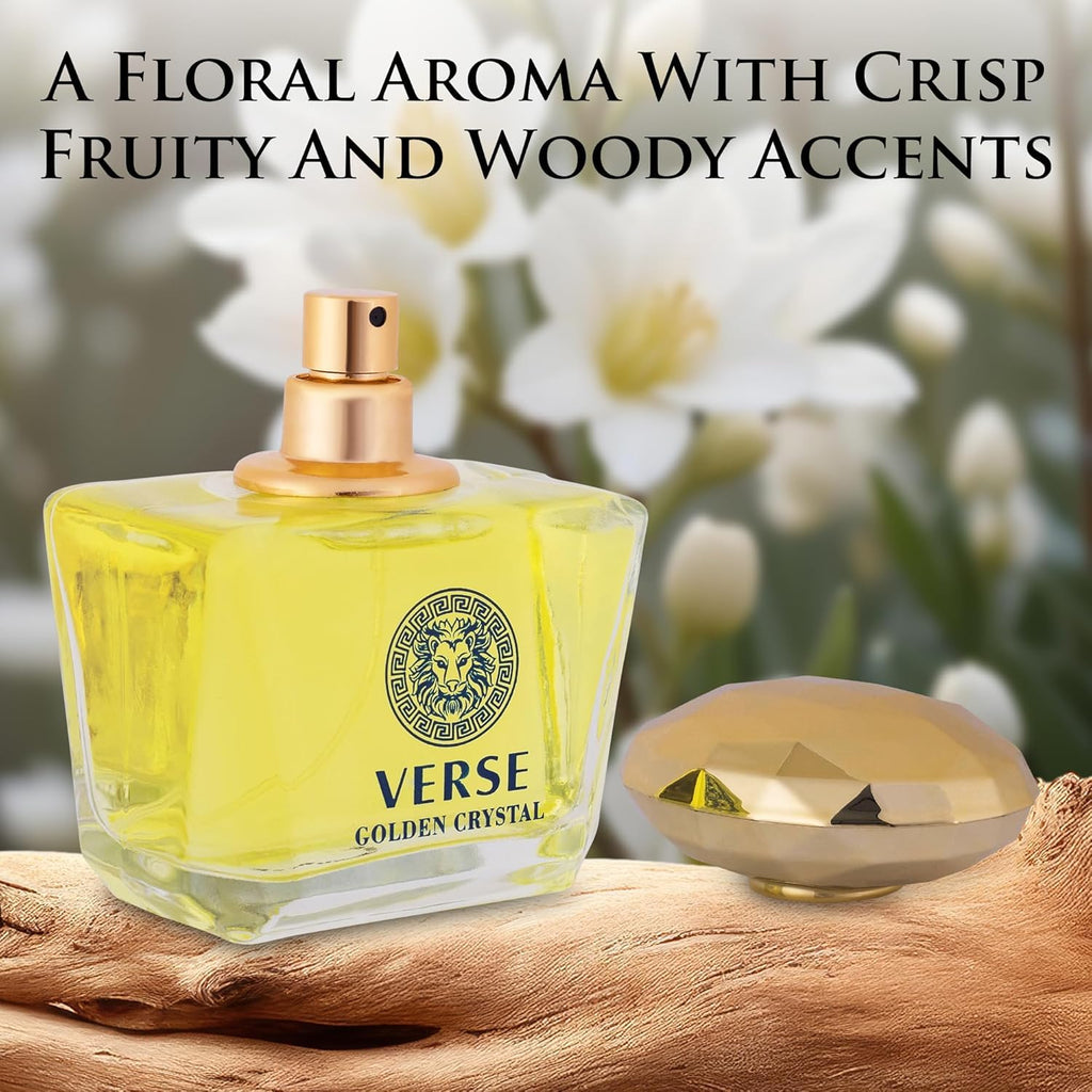 Verse Women's Perfume Set - Luxury Eau De Parfum Collection | 3 Lasting Fragrances in 3.4 Fl Oz Bottles