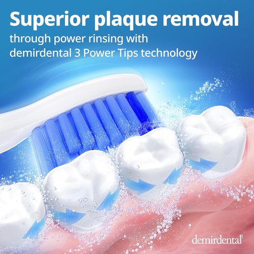 Philips Sonicare Replacement Heads - Medium Toothbrush Heads for HX6015/03 - 8 Pack - White