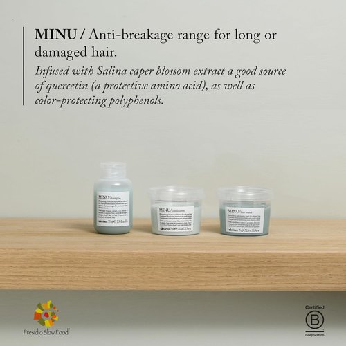 Davines MINU Hair Mask - Nourish & Brighten Color-Treated Hair | Smoothness & Shine Boost