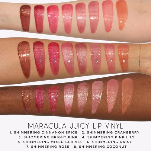 Tarte Maracuja Juicy Lip Vinyl Gloss - Hydrating & Volumizing Balm with Hyaluronic Acid & Vitamin E for Fuller Lips | Vegan & Cruelty-Free
