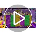 Mardi Gras Decorations 2 Pack Purple Green Gold Metallic Tinsel Fringe Table Skirts