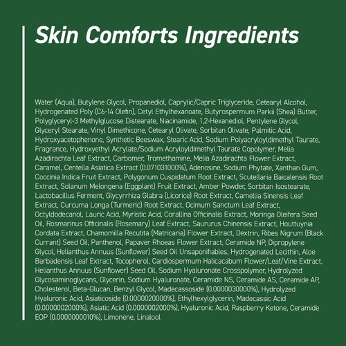 IVOSKIN Cica Redness Relief Treatment Cream, Soothing & Hydrating Green Correcting Moisturizer with Madecassoside, Helps Repair Skin Barrier for Sensitive Skin, Vegan, Korean Skincare (1.76oz / 50g)