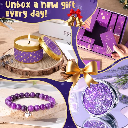 Advent Calendar 2025 for Adult Women - 12 Days of Christmas Advent Calendar for Women, Mom, Wife, Girlfriend, Sister, Her - Unique Lavender Spa Self Care Gifts Basket w/Coffee Mug, Beauty, Bath Items