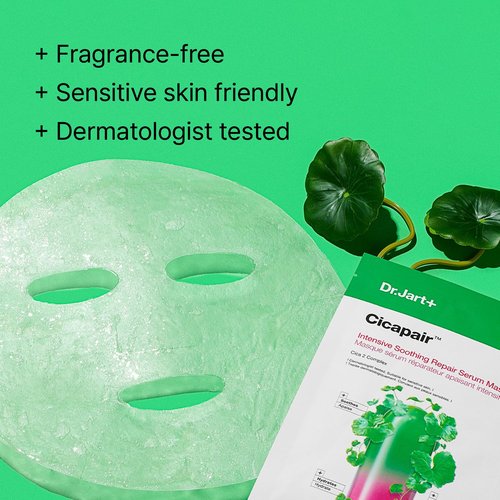 Dr.Jart+ Cicapair Face Mask - Soothing Serum for Redness Relief with Centella Asiatica | Korean Skin Care