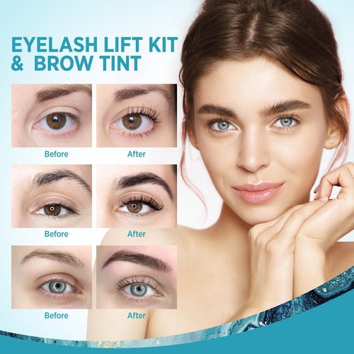 LATORICE Lash Lift Kit for Beginners: 5-in-1 Professional Eyelash Perm Set with Keratin for Women - Home Salon & DIY Beauty Treatment (Includes Rods/Glue/Serum) (40ml)