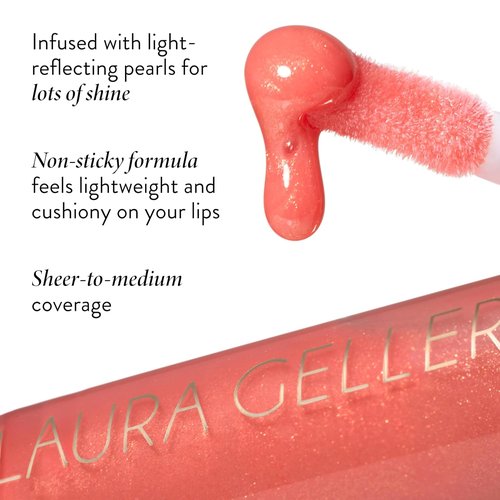 Laura Geller New York Color Luster Lip Gloss - Turkish Delight | Non-Sticky, Sheer High-Shine Finish