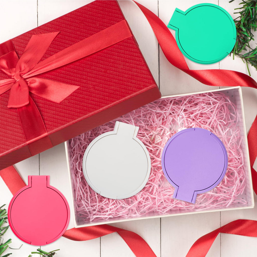 Windspeed 18 Pcs Mini Folding Mirror Round Compact, 2.4 in Small Portable Travel Makeup Mirror Compact Mirror Bulk Round Makeup Mirror for Purse, Women Girls Travel Daily Use (40)