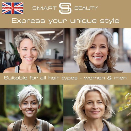 Smart Beauty Ash Blonde Hair Dye - Permanent Cool Ash Color with Plex Conditioner | Vegan & Cruelty-Free
