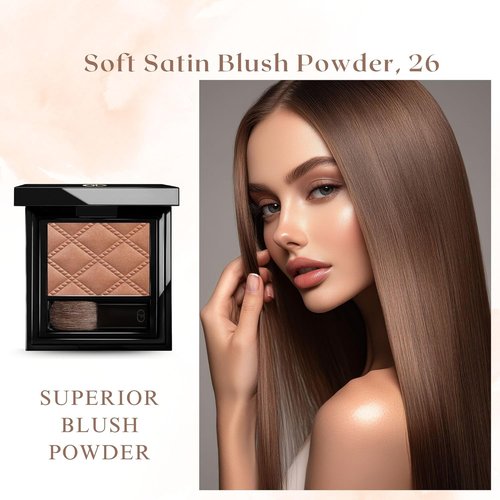 GA-DE Idyllic Soft Satin Blush Powder - Silky, Buildable Cheek Makeup for a Flushed Look - 0.28 oz