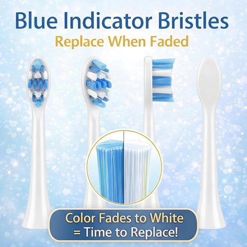 Philips Sonicare Replacement Toothbrush Heads - 8 Pack Dupont Bristle Refills for Plaque Control | White