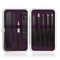 Yougai Tweezers Set,9 Pcs Professional Stainless Steel Eyeberow Tweezer Kit for Women and Men, Great Precision Tweezers No Gaps with Leather Travel Case