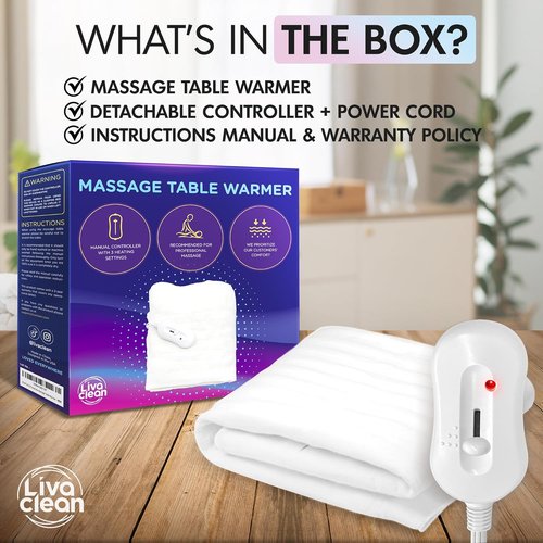 Skiennix Massage Table Warmer | Electric Heated Blanket with 3 Temperature Settings - 70.8” x 29.5”