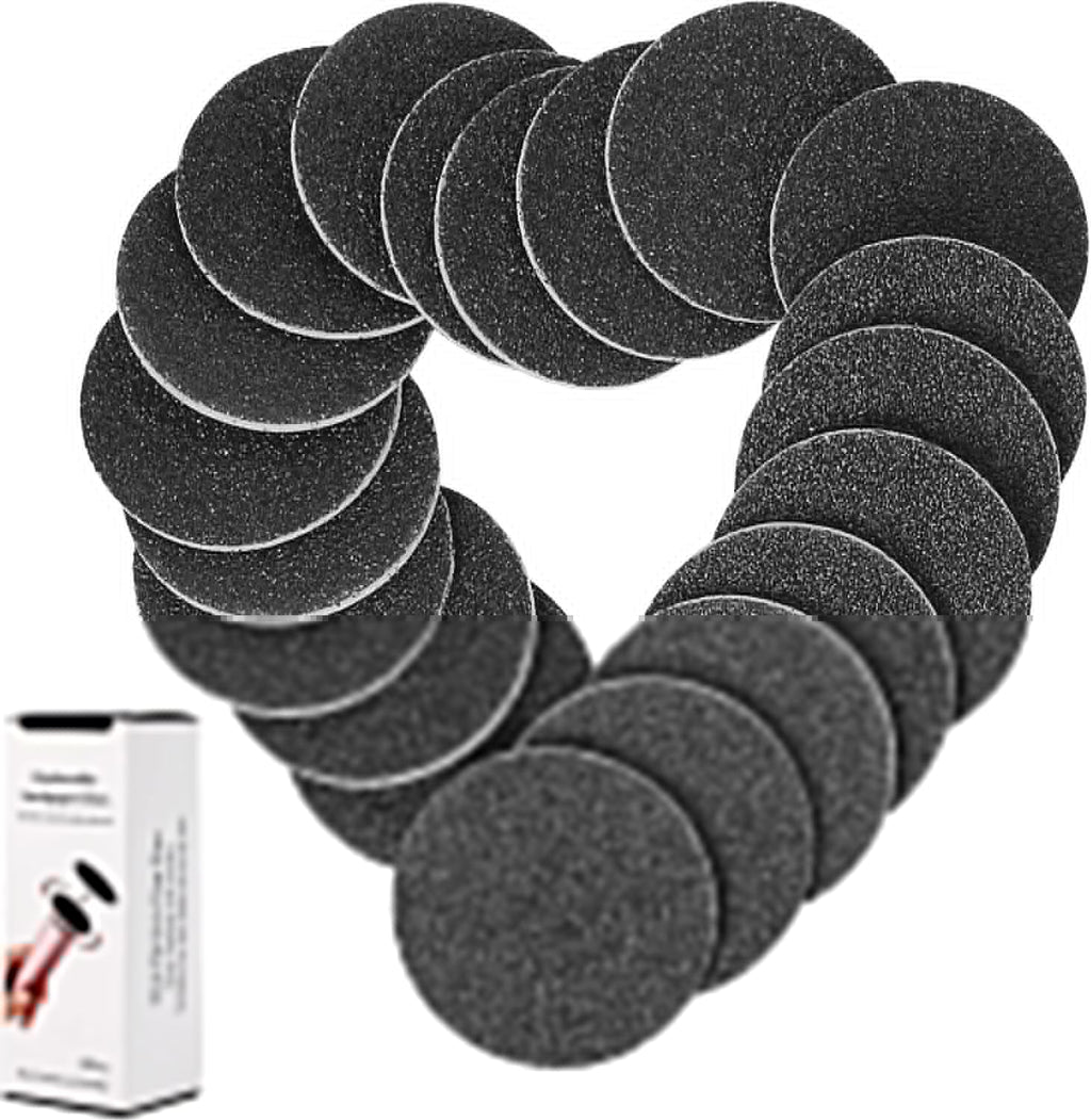 60PCS Replaceable Sandpaper Refill Discs for Electric Foot File Callus Remover (Grit 100)