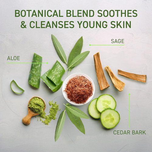 TBH Body Wash for Teens & Kids - Natural Formula for Sensitive Skin - Sulfate & Paraben Free - 12 oz