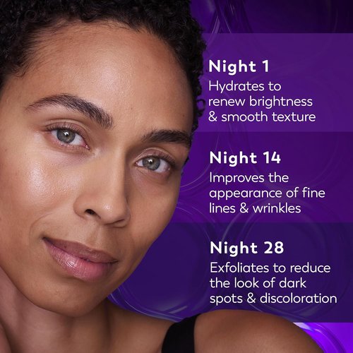 Olay Regenerist Overnight Face Peel - Anti-Aging Chemical Peel Mask with Hexa-Repair Peptide & Lactic Acid, 1.0oz