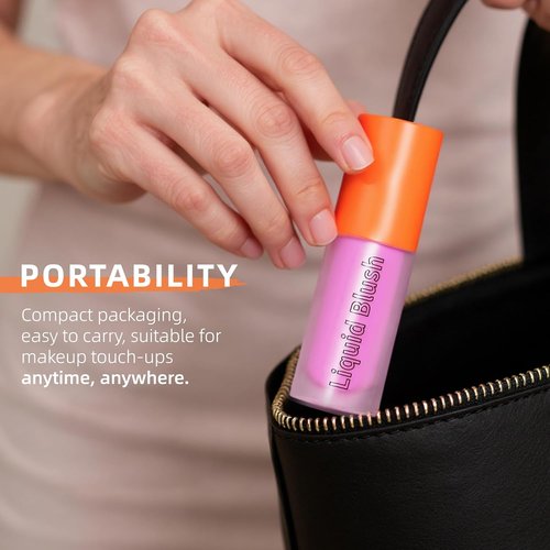 Liquid Blush | Long-Lasting, Blendable Formula for High-Pigment Color - 03 Pink Rose, 0.2 Ounce