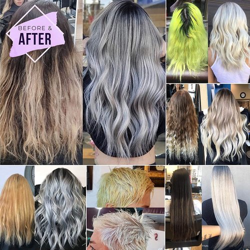 Fanola No Yellow Purple Shampoo - Color Depositing Formula for Blondes & Grey Hair - 11.83 Fl Oz