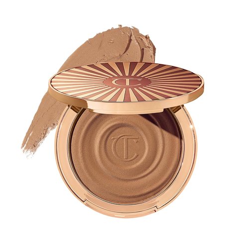 Charlotte Tilbury Beautiful Skin Bronzer - Hydrating Hyaluronic Acid & Pro Vitamin D3 for a Sun-Kissed Glow | 16-Hour Wear, Sweat & Humidity Proof
