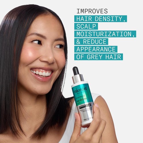 Nioxin Age Defense Anti-Aging Hair Serum - Leave-In Scalp Treatment with Peptides | 2.3 Fl Oz | 70mL