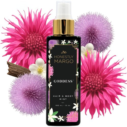 Honestly Margo Goddess Hair & Body Mist - Luxury Perfume Spray for Women with Bergamot & Amber | 6 Oz