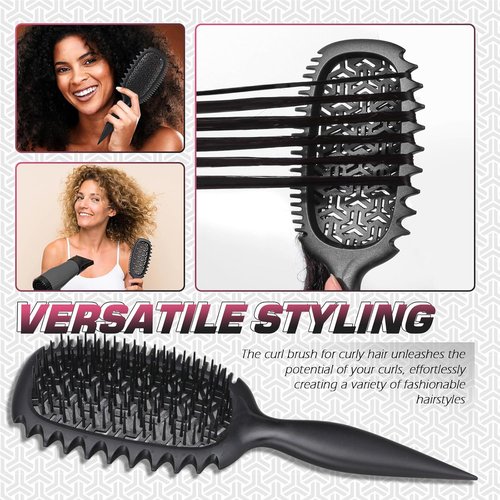 Candy Brush Curl Defining Vented Hair Brush - Effortlessly Detangle & Style All Hair Types