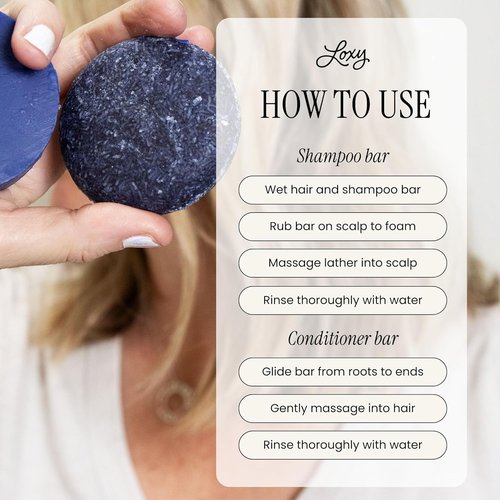 Loxy Purple Toning Shampoo Bar - Biotin & Almond Oil for Blonde/Grey Hair | Vegan & Cruelty Free | Zero Waste