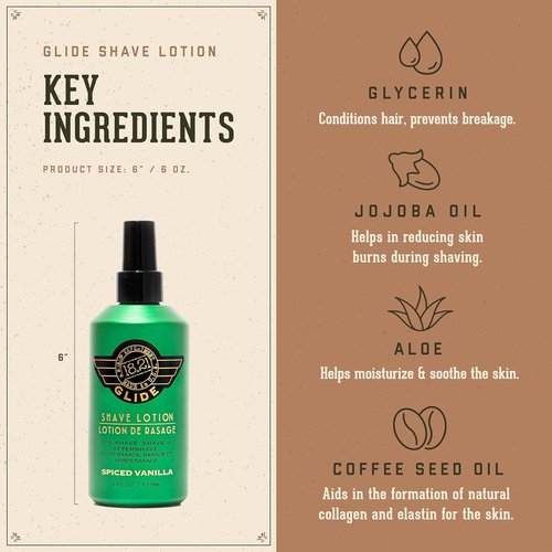 18.21 Man Made Shaving Gel - Spiced Vanilla, 6 Fl. Oz | Non-Lathering, Moisturizing Formula for Smooth Shave