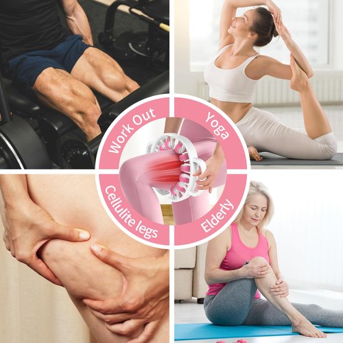 Docemel Lymphatic Drainage Massager Roller–Fascia Blaster Tool for Legs,Thighs,and Calves –Deep Tissue Body Sculpting and Anti-Cellulite Massager Tool