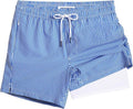 Maamgic Men's Swim Trunks - Quick Dry Bathing Suit with Compression Liner & Zipper Pockets | 5 Inch