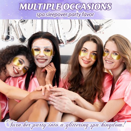80PCS Spa Party Favors, Include Face Masks, Lip Balm, Hand Cream, Under Eye Patches, Lip Mask, Foot Bath Bombs, Hair Bands,Sleepover Spa Party Supplies,Birthday Kit for Women Girls Gift Skincare Set